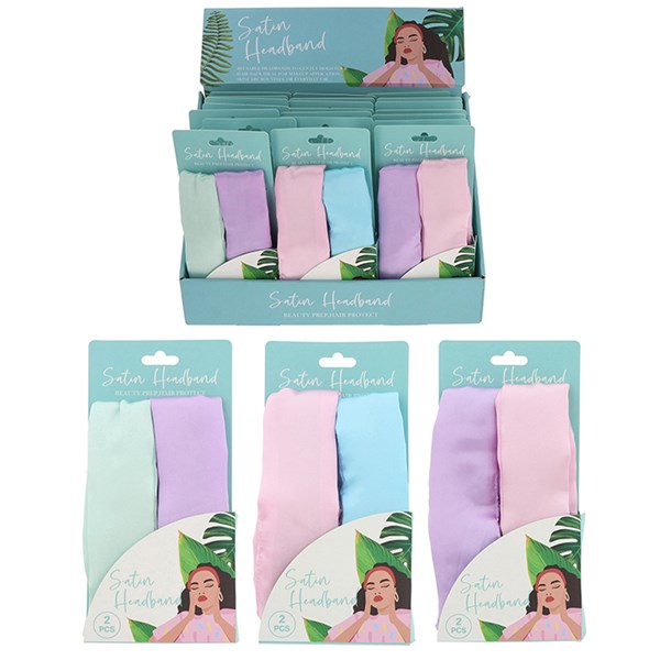Indulge Satin Headband 2 Pack