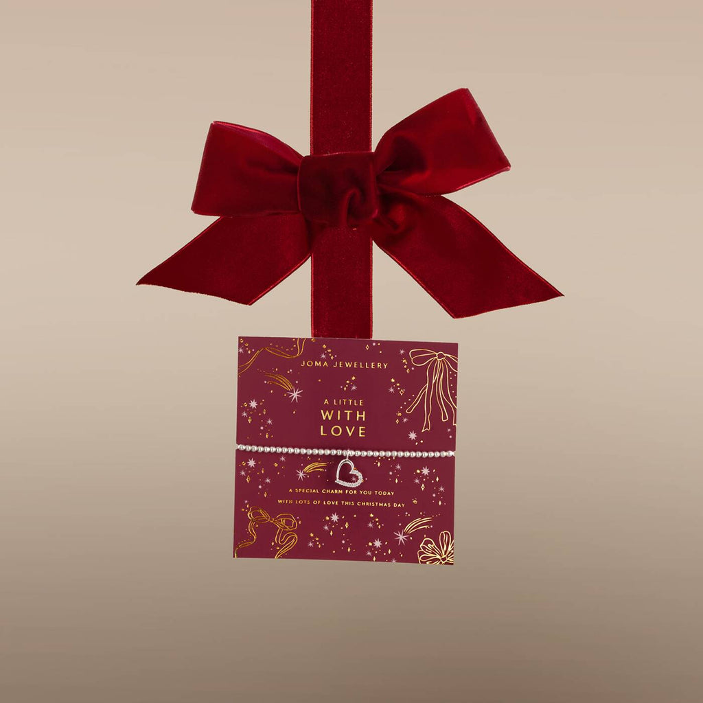 Joma Jewellery Christmas A Little With Love Silver Plated Bracelet