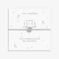 Joma Jewellery A Little 11:11 Make A Wish Silver Plated Bracelet