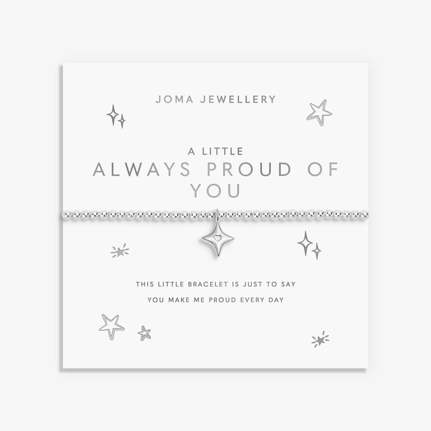 Joma Jewellery A Little Always Proud Of You Silver Plated Bracelet