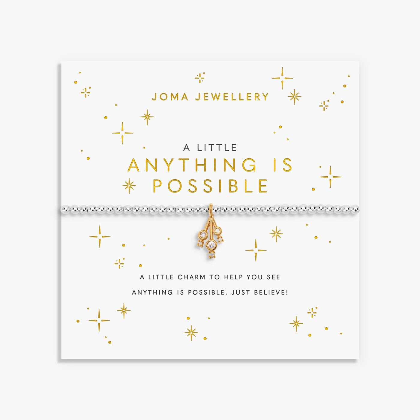 Joma Jewellery A Little Anything Is Possible Silver & Gold Plated Bracelet