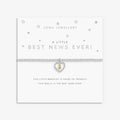 Joma Jewellery A Little Best News Ever! Silver & Gold Plated Bracelet
