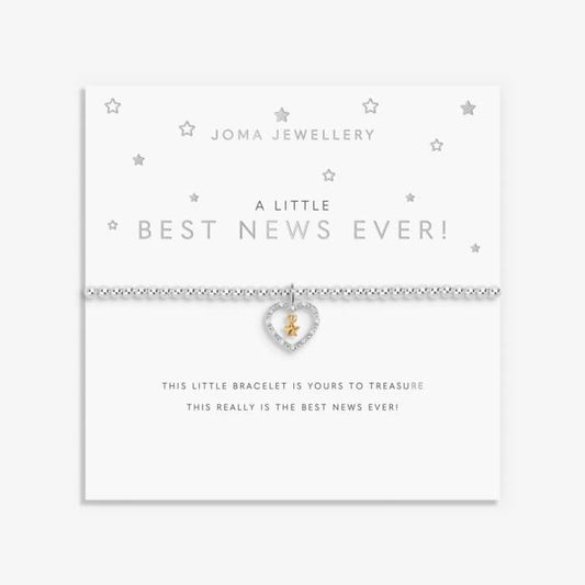 Joma Jewellery A Little Best News Ever! Silver & Gold Plated Bracelet