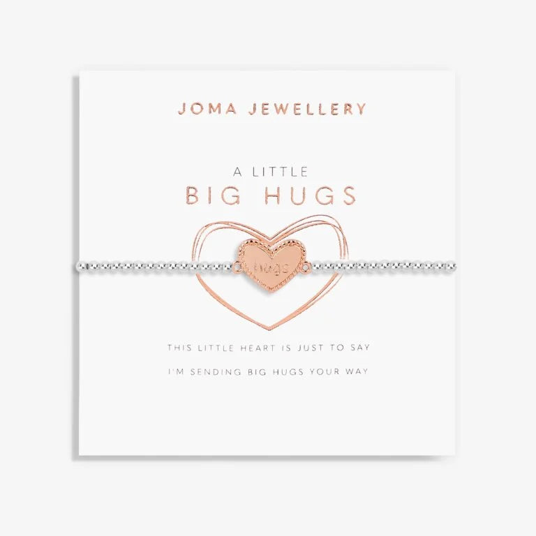 Joma Jewellery A Little Big Hugs Silver And Rose Gold Bracelet