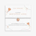 Joma Jewellery A Little Birthday Love Silver & Rose Gold Plated Bracelet