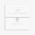 Joma Jewellery A Little Birthday Queen Silver Bracelet