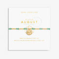 Joma Jewellery A Little Birthstone August Adventurine Gold Bracelet