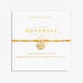 Joma Jewellery A Little Birthstone November Yellow Quartz Gold Bracelet