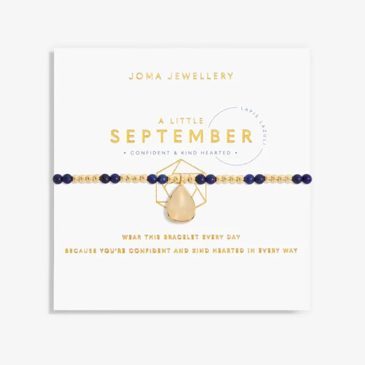 Joma Jewellery A Little Birthstone September Lapis Lazuli  Gold Bracelet