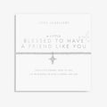 Joma Jewellery A Little Blessed To Have A Friend Like You Silver Bracelet