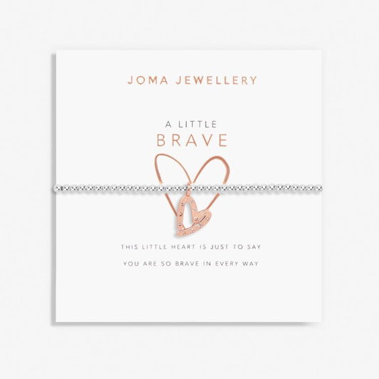 Joma Jewellery A Little Brave Silver And Rose Gold Bracelet