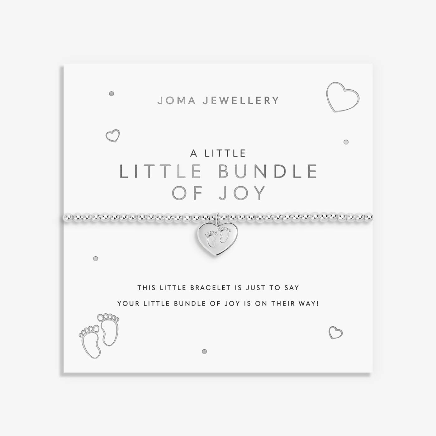 Joma Jewellery A Little Little Bundle Of Joy Silver Plated Bracelet