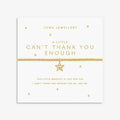 Joma Jewellery A Little Can't Thank You Enough Gold Plated Bracelet