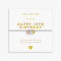 Joma Jewellery A Little Charmed Moments Happy 18th Birthday Silver, Gold & Rose Gold Plated Bracelet