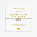 Joma Jewellery A Little Charmed Moments Happy 30th Birthday Silver, Gold & Rose Gold Plated Bracelet