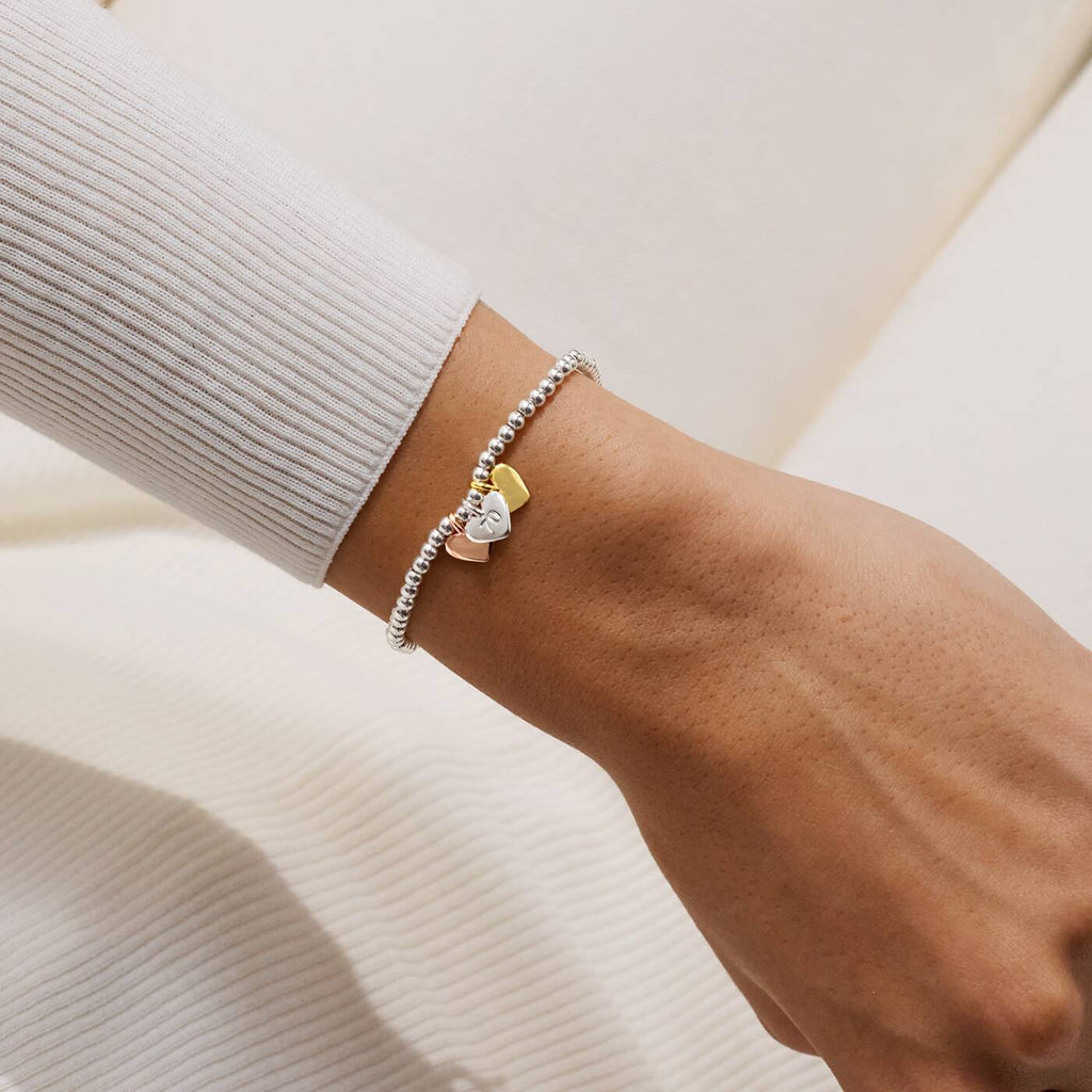 Joma Jewellery A Little Charmed Moments Happy 70Th Birthday Silver, Gold & Rose Gold Plated Bracelet