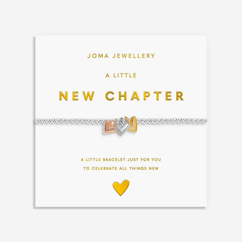 Joma Jewellery A Little Charmed Moments New Chapter Silver, Gold & Rose Gold Plated Bracelet