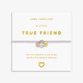 Joma Jewellery A Little Charmed Moments True Friend Silver, Gold & Rose Gold Plated Bracelet