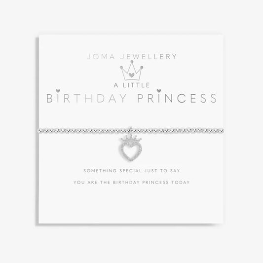 Joma Jewellery A Little Childrens Birthday Princess Silver Bracelet