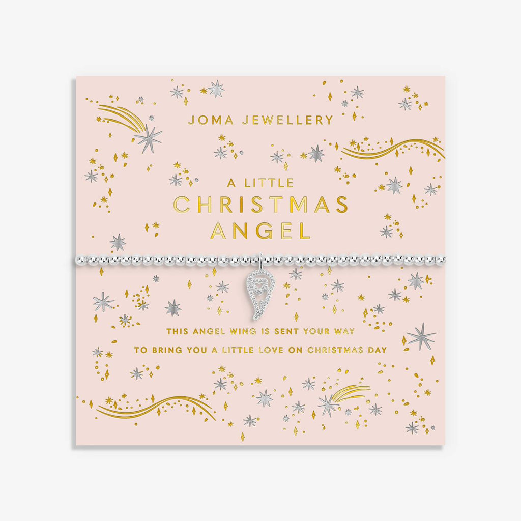 Joma Jewellery Christmas A Little Christmas Angel Silver Plated Bracelet