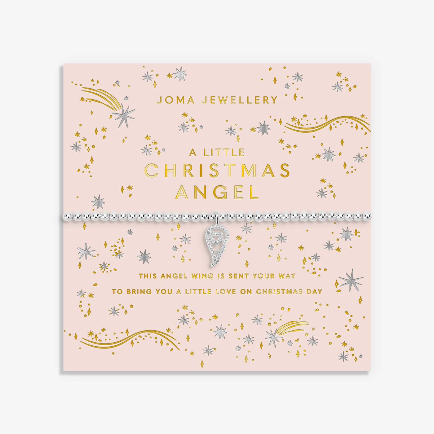 Joma Jewellery Christmas A Little Christmas Angel Silver Plated Bracelet
