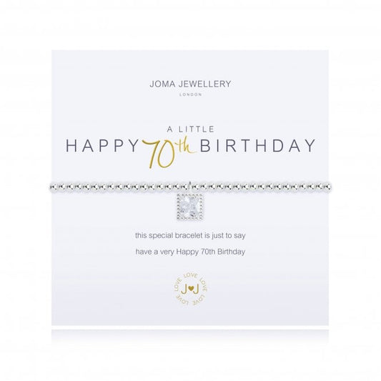 Joma Jewellery A Little Happy 70th Birthday Bracelet