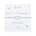 Joma Jewellery A Little Happy Anniversary Bracelet Double Heart