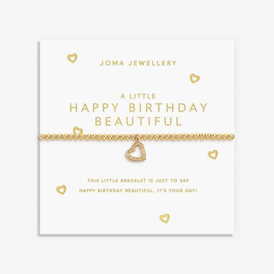 Joma Jewellery A Little Happy Birthday Beautiful Gold Plated Bracelet