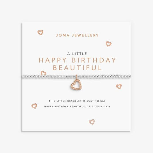 Joma Jewellery A Little Happy Birthday Beautiful Silver & Rose Gold Plated Bracelet
