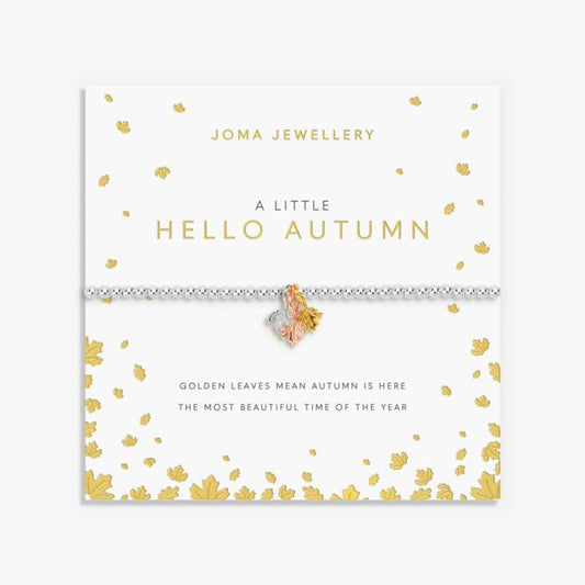 Joma Jewellery A Little Hello Autumn Silver, Gold & Rose Gold Plated Bracelet