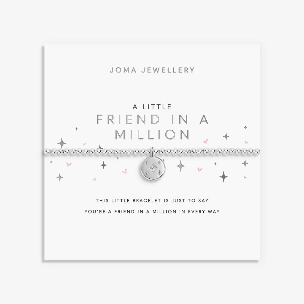 Joma Jewellery A Little Friend In A Million Silver Plated Bracelet