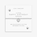 Joma Jewellery A Little Happy Birthday Gran Silver Plated Bracelet