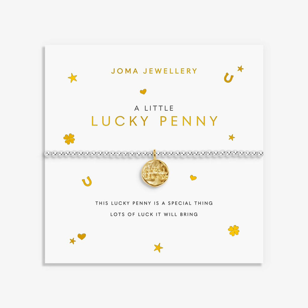 Joma Jewellery A Little Lucky Penny Silver & Gold Plated Bracelet