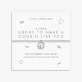 Joma Jewellery A Little Lucky To Have A Cousin Like You Silver Plated Bracelet