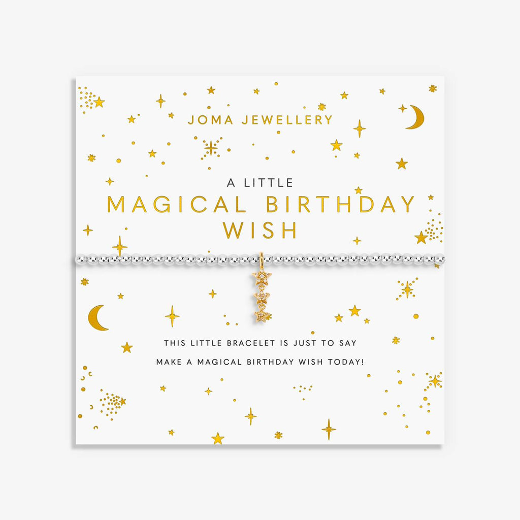 Joma Jewellery A Little Magical Birthday Wish Silver & Gold Plated Bracelet