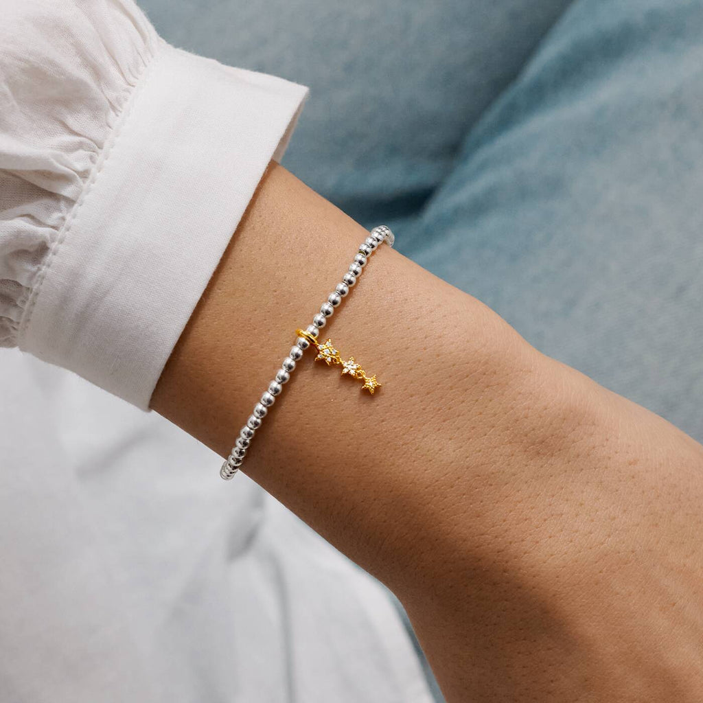 Joma Jewellery A Little Magical Birthday Wish Silver & Gold Plated Bracelet