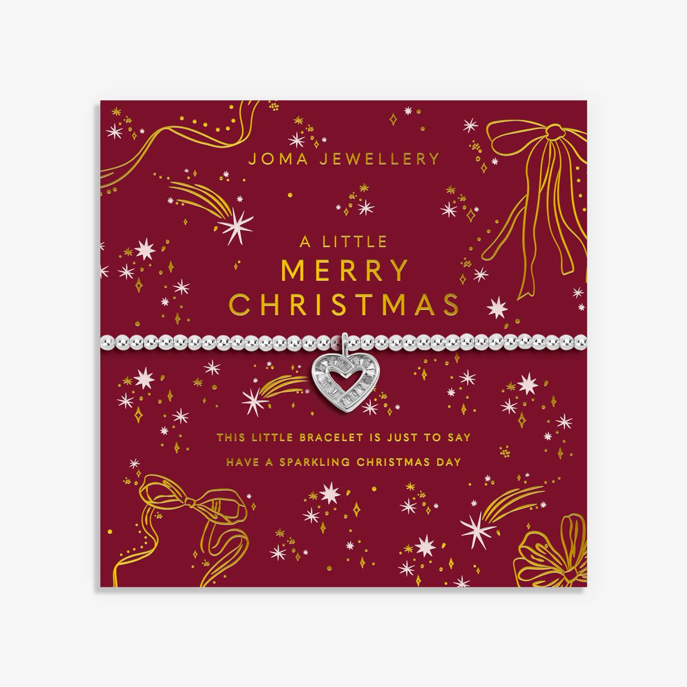 Joma Jewellery Christmas A Little Merry Christmas Silver Plated Bracelet