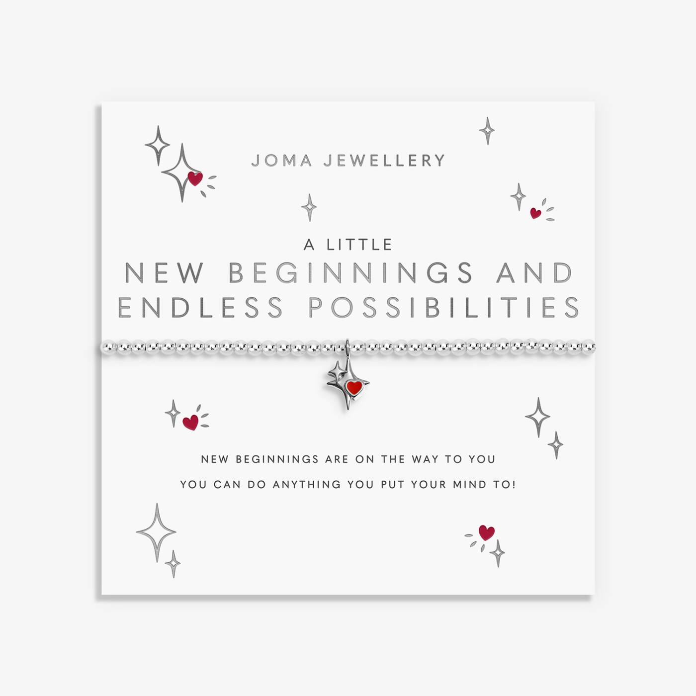 Joma Jewellery A Little New Beginnings And Endless Possibilities Silver Plated Bracelet