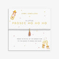 Joma Jewellery A Little Vibes Prosec Ho Ho Ho Silver & Gold Plated Bracelet