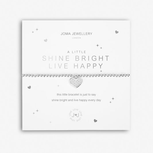 Joma Jewellery A Little Shine Bright Live Happy Bracelet