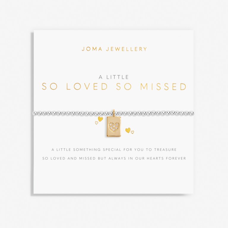Joma Jewellery A Little So Loved So Missed Silver and Gold Bracelet