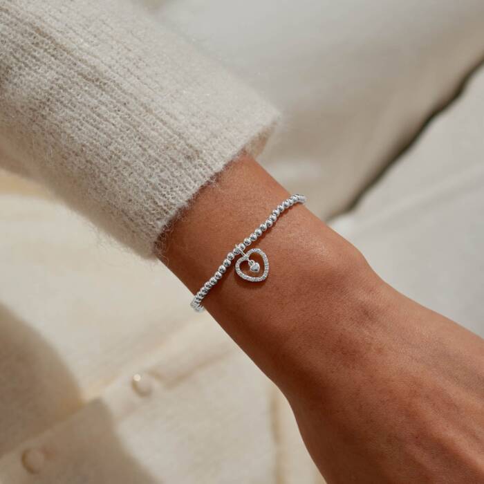 Joma Jewellery A Little So Lucky To Have You In My Life Silver Plated Bracelet