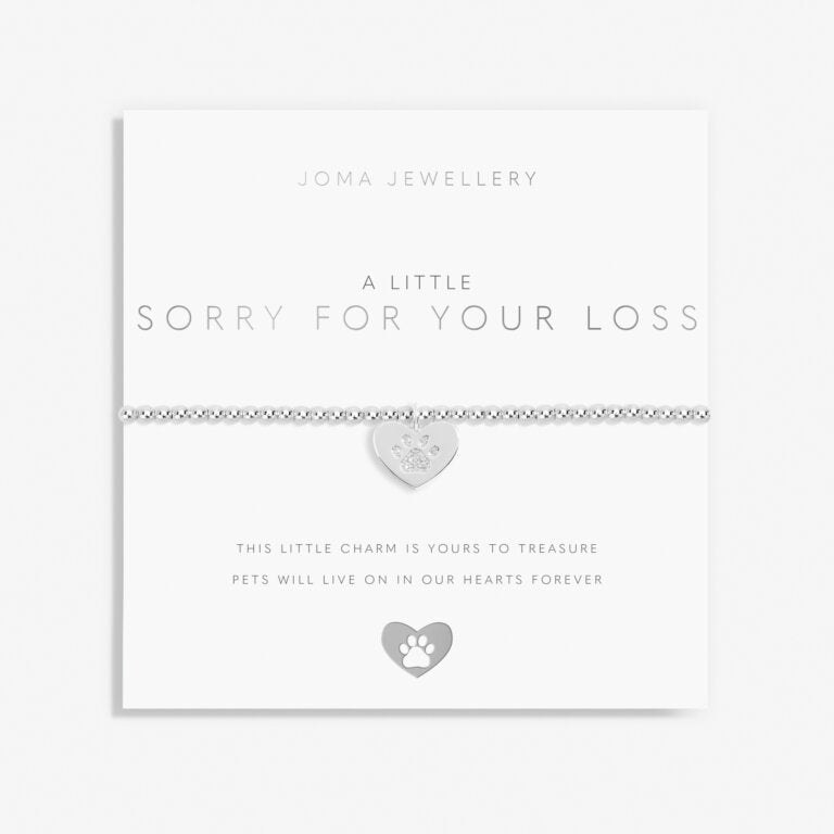 Joma Jewellery A Little Sorry For Your Loss Silver Bracelet