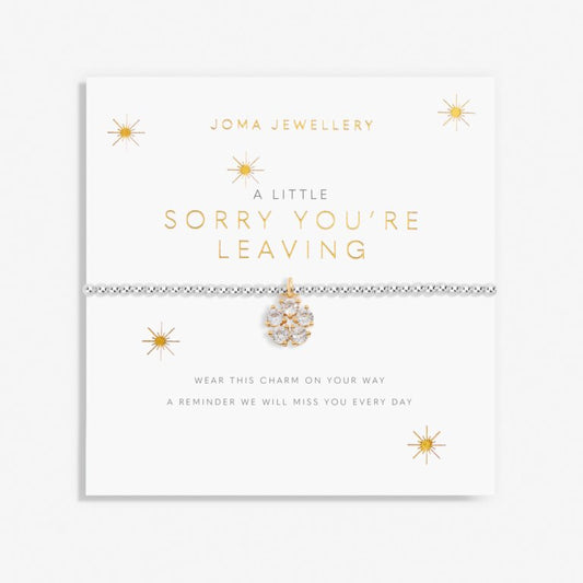 Joma Jewellery A Little Sorry Youre Leaving Silver Bracelet