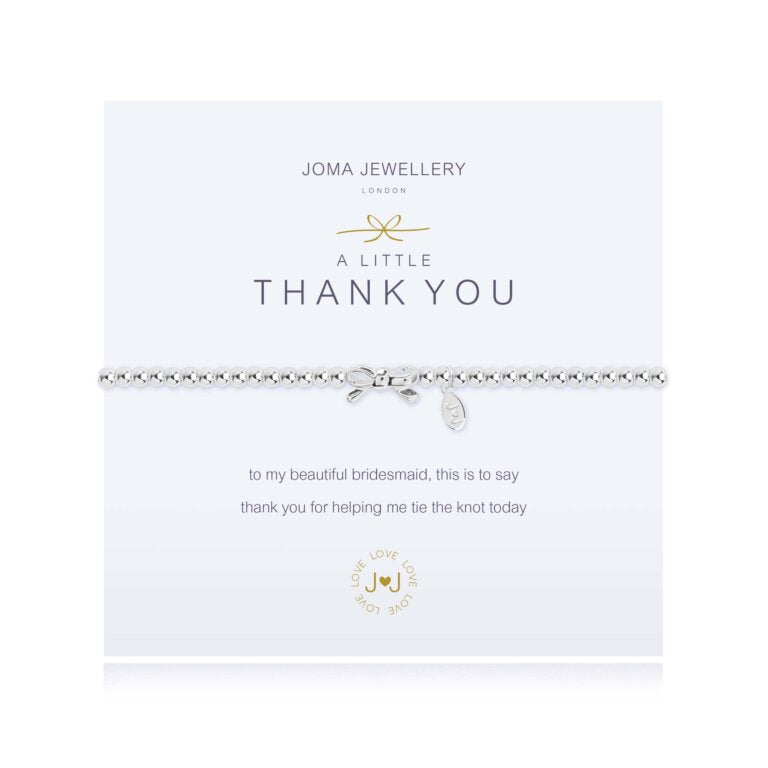 Joma Jewellery A Little Thank You Bridesmaid Bracelet