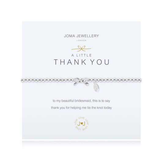Joma Jewellery A Little Thank You Bridesmaid Bracelet