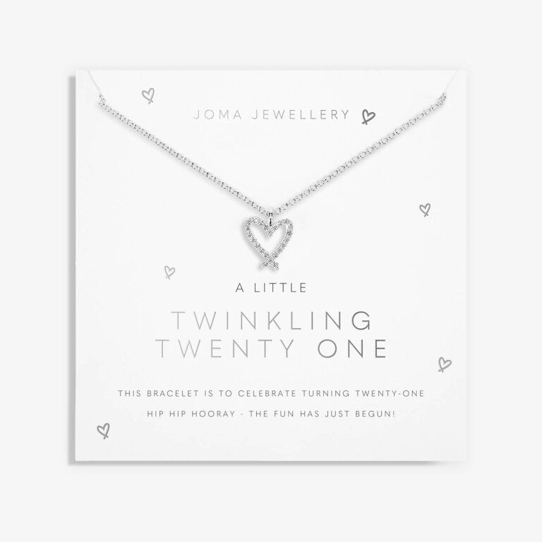 Joma Jewellery A Little Twinkling Twenty One Silver Necklace