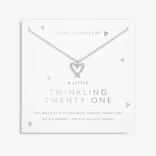 Joma Jewellery A Little Twinkling Twenty One Silver Necklace