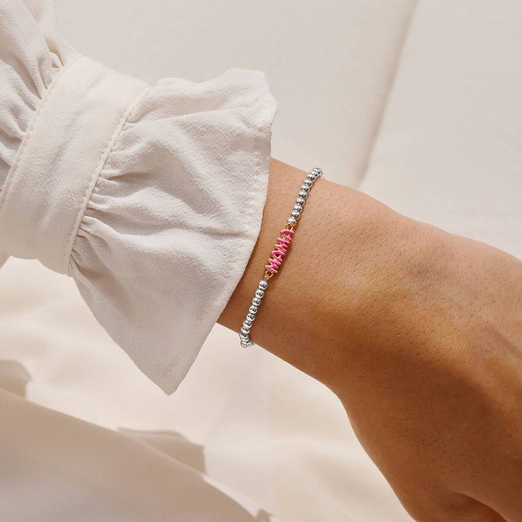 Joma Jewellery A Little Vibes Hey Mama Silver & Gold Plated Bracelet