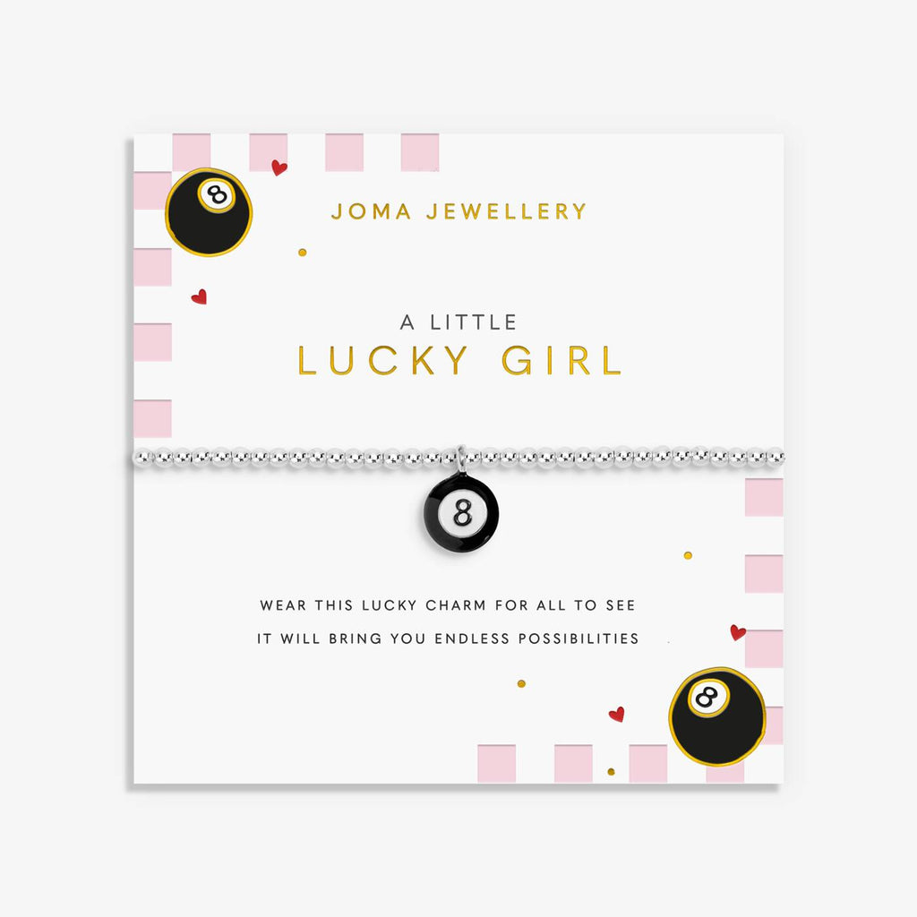 Joma Jewellery A Little Vibes Lucky Girl Silver Plated Bracelet